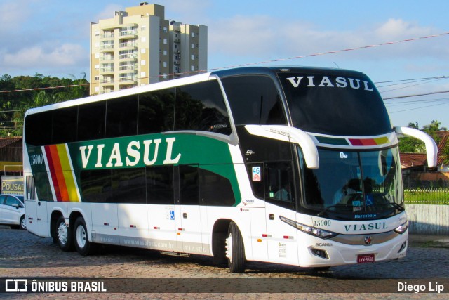 Viasul - Auto Viação Venâncio Aires 15000 na cidade de Joinville, Santa Catarina, Brasil, por Diego Lip. ID da foto: 6421990.