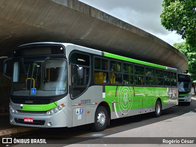 Viação Garcia 7099 na cidade de Londrina, Paraná, Brasil, por Rogério César. ID da foto: 6422144.