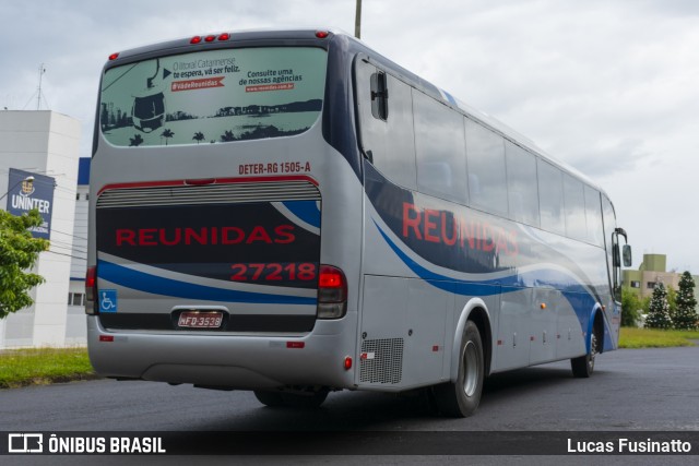 Reunidas Transportes Coletivos 27218 na cidade de Pato Branco, Paraná, Brasil, por Lucas Fusinatto. ID da foto: 6424011.
