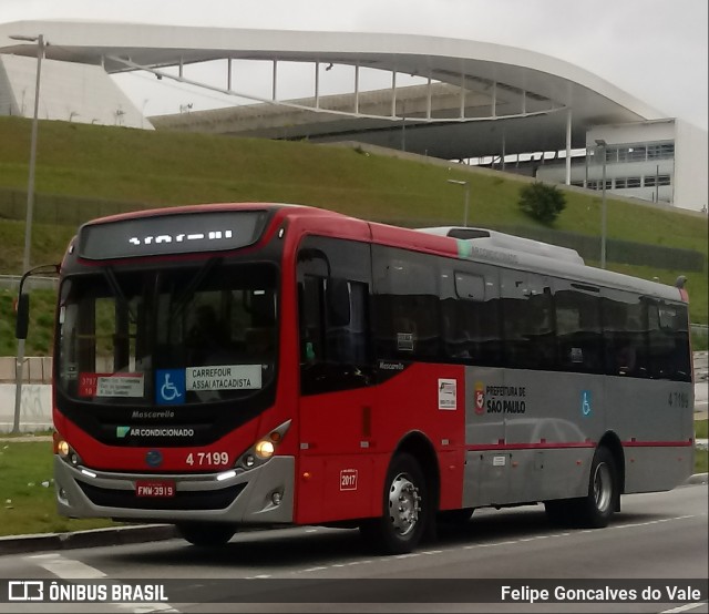 Pêssego Transportes 4 7199 na cidade de São Paulo, São Paulo, Brasil, por Felipe Goncalves do Vale. ID da foto: 6421772.