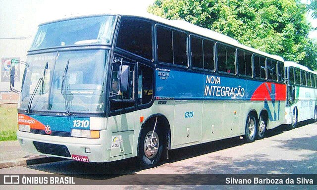 Viação Nova Integração 1310 na cidade de Foz do Iguaçu, Paraná, Brasil, por Silvano Barboza da Silva. Número da foto: #6424118.