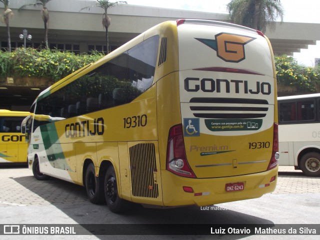 Empresa Gontijo de Transportes 19310 na cidade de Belo Horizonte, Minas Gerais, Brasil, por Luiz Otavio Matheus da Silva. ID da foto: 6425633.