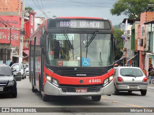 Express Transportes Urbanos Ltda 4 8403 na cidade de São Paulo, São Paulo, Brasil, por Miriam Erica. ID da foto: 6424609.