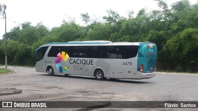 Cacique Transportes 4478 na cidade de Cruz das Almas, Bahia, Brasil, por Flávio  Santos. Número da foto: #6424383.