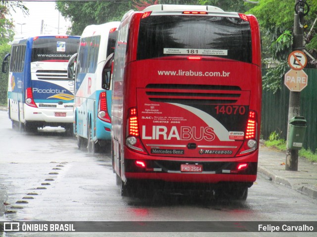 Lirabus 14070 na cidade de São Paulo, São Paulo, Brasil, por Felipe Carvalho. ID da foto: 7108013.