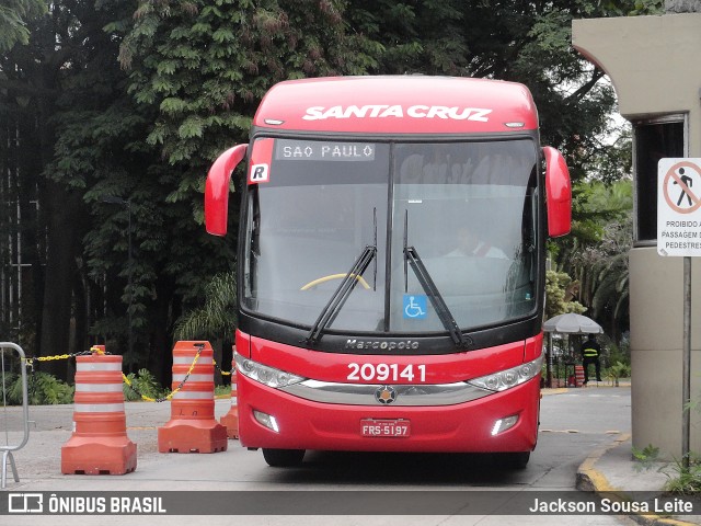 Viação Santa Cruz 209141 na cidade de São Paulo, São Paulo, Brasil, por Jackson Sousa Leite. ID da foto: 7107861.