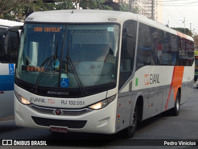 Evanil Transportes e Turismo RJ 132.051 na cidade de Nova Iguaçu, Rio de Janeiro, Brasil, por Pedro Vinicius. ID da foto: 7106685.