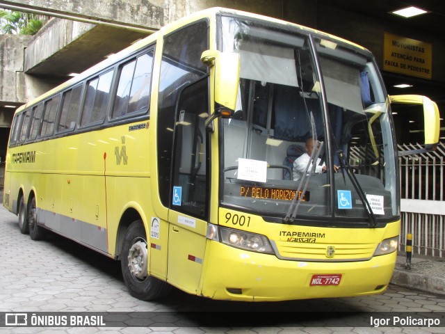 Viação Itapemirim 9001 na cidade de Belo Horizonte, Minas Gerais, Brasil, por Igor Policarpo. ID da foto: 7107292.