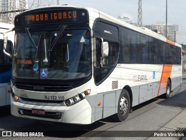 Evanil Transportes e Turismo RJ 132.110 na cidade de Nova Iguaçu, Rio de Janeiro, Brasil, por Pedro Vinicius. Número da foto: #7106680.