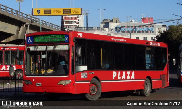 Plaza 5 na cidade de Ciudad Autónoma de Buenos Aires, Argentina, por Agustin SanCristobal1712. ID da foto: 7106237.