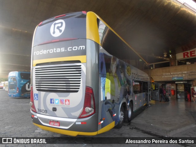 RodeRotas - Rotas de Viação do Triângulo 7408 na cidade de Uberlândia, Minas Gerais, Brasil, por Alessandro Pereira dos Santos. ID da foto: 7105705.