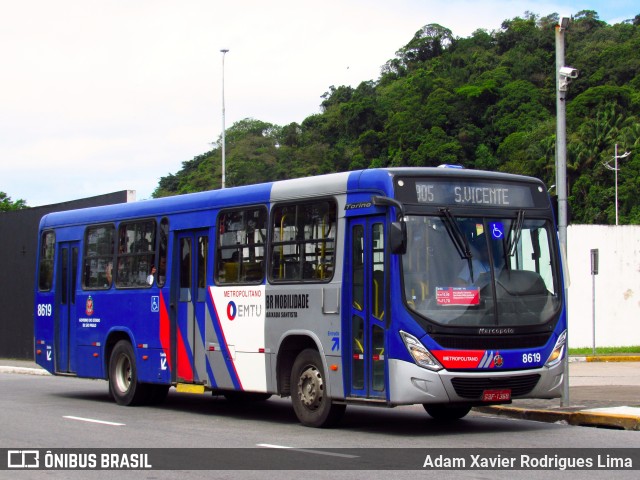 BR Mobilidade Baixada Santista 8619 na cidade de Praia Grande, São Paulo, Brasil, por Adam Xavier Rodrigues Lima. ID da foto: 7133151.