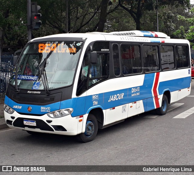 Auto Viação Jabour D86410 na cidade de Rio de Janeiro, Rio de Janeiro, Brasil, por Gabriel Henrique Lima. Número da foto: #7133715.