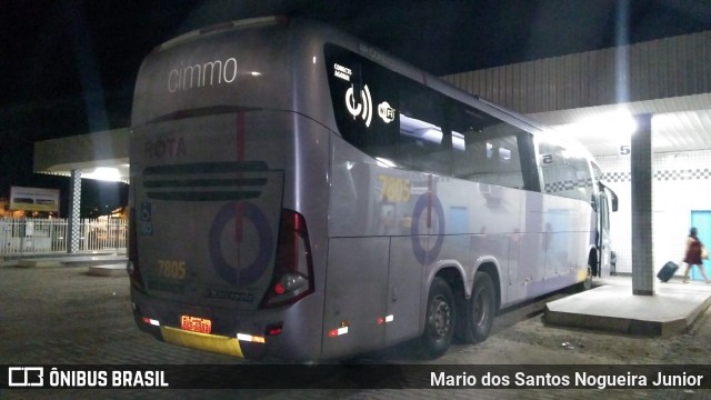 Rota Transportes Rodoviários 7805 na cidade de Irecê, Bahia, Brasil, por Mario dos Santos Nogueira Junior. Número da foto: #7135005.