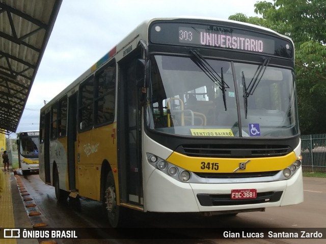 Empresa de Transporte São Judas Tadeu 3415 na cidade de Rio Branco, Acre, Brasil, por Gian Lucas  Santana Zardo. Número da foto: #7133456.