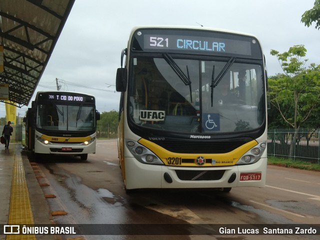 Empresa de Transporte São Judas Tadeu 3201 na cidade de Rio Branco, Acre, Brasil, por Gian Lucas  Santana Zardo. ID da foto: 7134525.