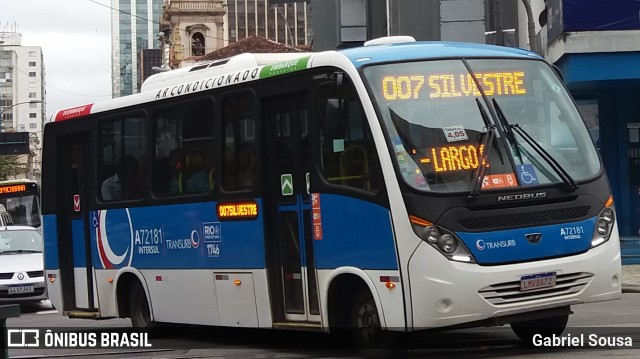 Transurb A72181 na cidade de Rio de Janeiro, Rio de Janeiro, Brasil, por Gabriel Sousa. Número da foto: #7133479.