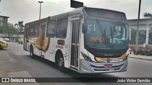 Transportes Fabio's RJ 154.024 na cidade de Rio de Janeiro, Rio de Janeiro, Brasil, por João Victor Damião. Número da foto: #7133180.