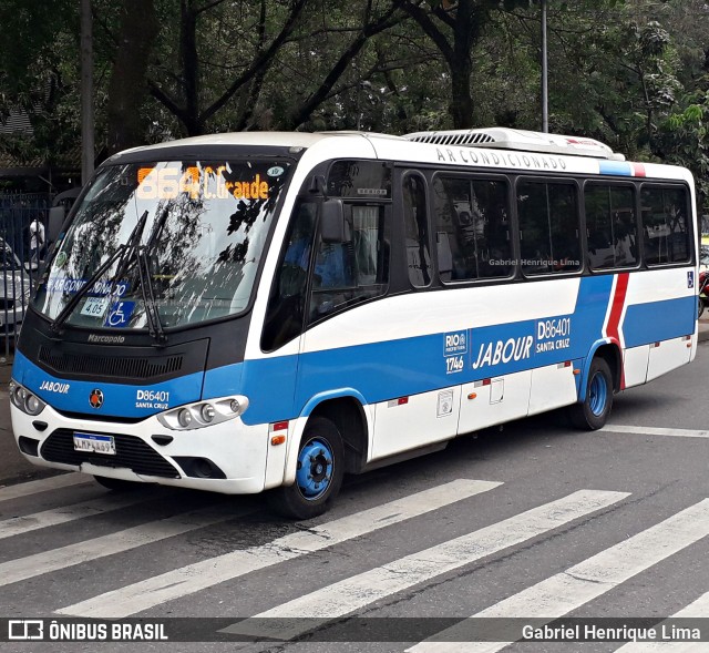 Auto Viação Jabour D86401 na cidade de Rio de Janeiro, Rio de Janeiro, Brasil, por Gabriel Henrique Lima. Número da foto: #7133725.