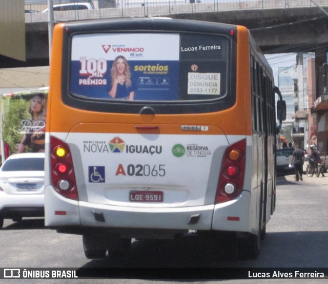 Viação Mirante A02065 na cidade de Nova Iguaçu, Rio de Janeiro, Brasil, por Lucas Alves Ferreira. ID da foto: 7134871.