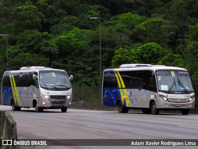 Caravellas Transportes e Turismo 329 na cidade de Cubatão, São Paulo, Brasil, por Adam Xavier Rodrigues Lima. ID da foto: 7134333.