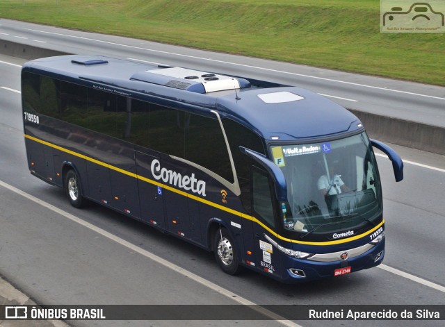 Viação Cometa 719550 na cidade de Arujá, São Paulo, Brasil, por Rudnei Aparecido da Silva. ID da foto: 7134981.