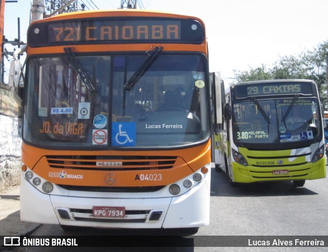 Auto Viação Vera Cruz - Belford Roxo A04023 na cidade de Nova Iguaçu, Rio de Janeiro, Brasil, por Lucas Alves Ferreira. ID da foto: 7134869.