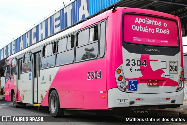 Expresso CampiBus 2304 na cidade de Campinas, São Paulo, Brasil, por Matheus Gabriel dos Santos. ID da foto: 7139377.