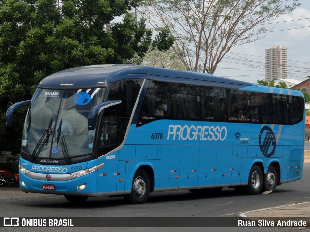 Auto Viação Progresso 6078 na cidade de Teresina, Piauí, Brasil, por Ruan Silva Andrade. ID da foto: 7136786.