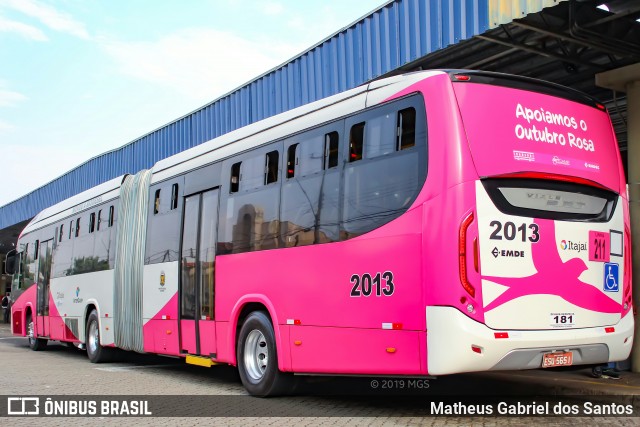 Itajaí Transportes Coletivos 2013 na cidade de Campinas, São Paulo, Brasil, por Matheus Gabriel dos Santos. ID da foto: 7139330.