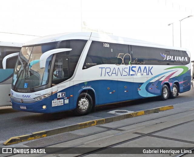 Trans Isaak Turismo 1006 na cidade de Rio de Janeiro, Rio de Janeiro, Brasil, por Gabriel Henrique Lima. Número da foto: #7139214.
