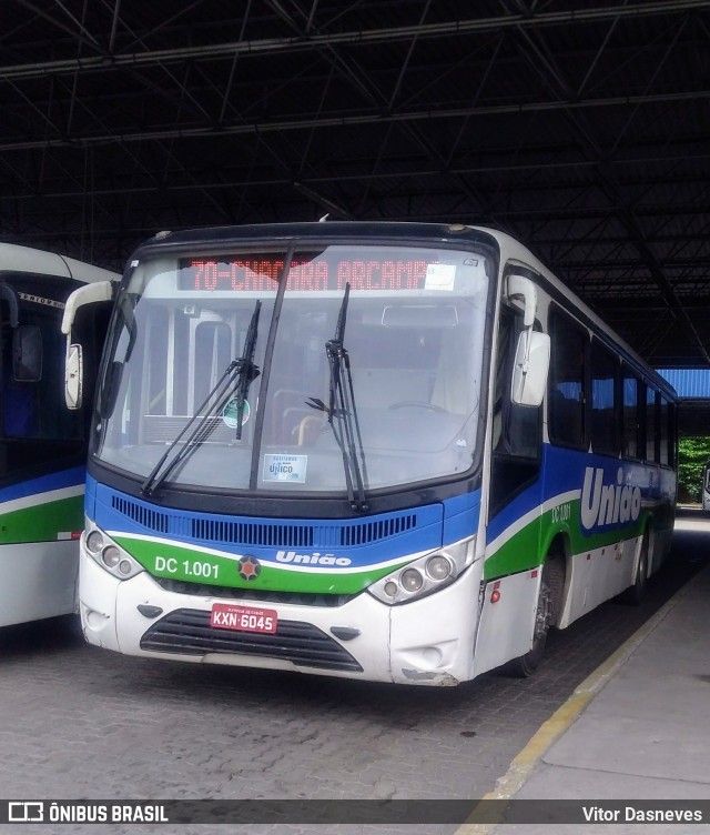 Viação União DC 1.001 na cidade de Duque de Caxias, Rio de Janeiro, Brasil, por Vitor Dasneves. Número da foto: #7137879.