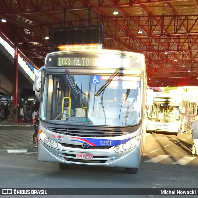 BBTT - Benfica Barueri Transporte e Turismo 1213 na cidade de Itapevi, São Paulo, Brasil, por Michel Nowacki. ID da foto: 7138850.