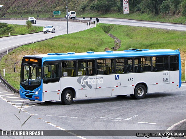 VSFL - Viação São Francisco 450 na cidade de Juiz de Fora, Minas Gerais, Brasil, por Luiz Krolman. Número da foto: #7136211.