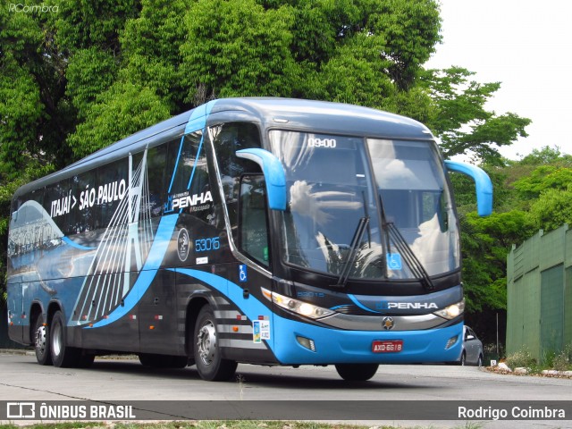 Empresa de Ônibus Nossa Senhora da Penha 53015 na cidade de São Paulo, São Paulo, Brasil, por Rodrigo Coimbra. Número da foto: #7138417.