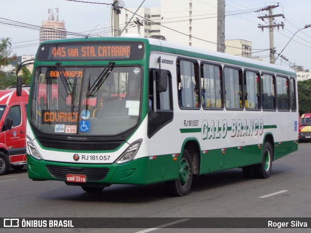 Viação Galo Branco RJ 181.057 na cidade de Niterói, Rio de Janeiro, Brasil, por Roger Silva. Número da foto: #7138906.