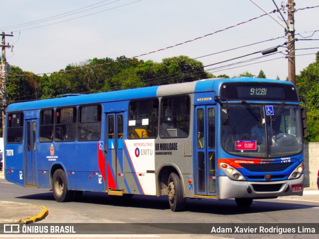 BR Mobilidade Baixada Santista 7078 na cidade de Praia Grande, São Paulo, Brasil, por Adam Xavier Rodrigues Lima. Número da foto: #7137565.
