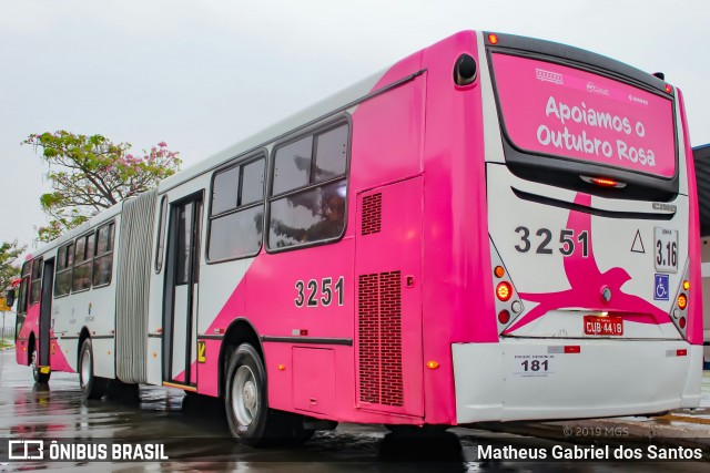 VB Transportes e Turismo 3251 na cidade de Campinas, São Paulo, Brasil, por Matheus Gabriel dos Santos. ID da foto: 7139358.