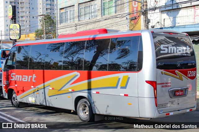 Viação Smart Transporte e Turismo 1208 na cidade de Campinas, São Paulo, Brasil, por Matheus Gabriel dos Santos. ID da foto: 7139254.