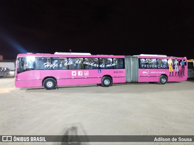 Auto Viação Marechal Brasília 444383 na cidade de Taguatinga, Distrito Federal, Brasil, por Adilson de Sousa. Número da foto: #7137345.