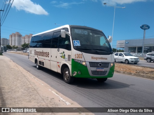 Viação Riograndense 1303 na cidade de Natal, Rio Grande do Norte, Brasil, por Alison Diego Dias da Silva. Número da foto: #7136865.