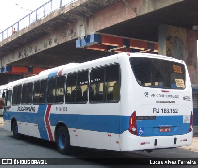 Viação Nossa Senhora da Penha RJ 188.152 na cidade de Nova Iguaçu, Rio de Janeiro, Brasil, por Lucas Alves Ferreira. ID da foto: 7139319.