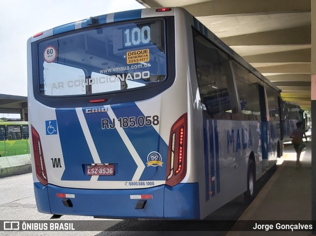 Viação Mauá RJ 185.058 na cidade de Niterói, Rio de Janeiro, Brasil, por Jorge Gonçalves. Número da foto: #7138360.