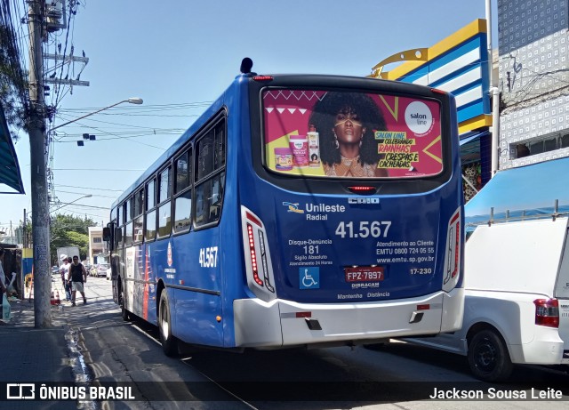 Radial Transporte Coletivo 41.567 na cidade de São Paulo, São Paulo, Brasil, por Jackson Sousa Leite. ID da foto: 7136957.