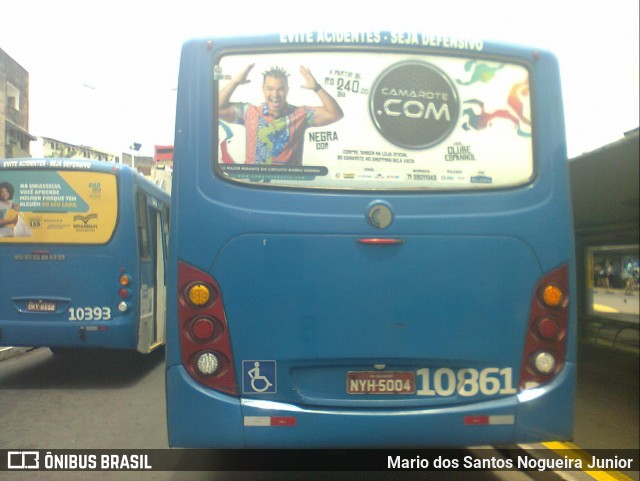 Concessionária Salvador Norte - CSN Transportes 10861 na cidade de Salvador, Bahia, Brasil, por Mario dos Santos Nogueira Junior. ID da foto: 7137402.