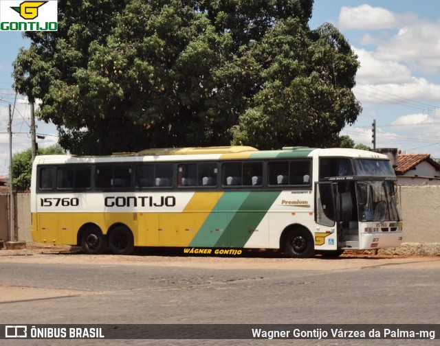 Empresa Gontijo de Transportes 15760 na cidade de Pirapora, Minas Gerais, Brasil, por Wagner Gontijo Várzea da Palma-mg. Número da foto: #7137616.