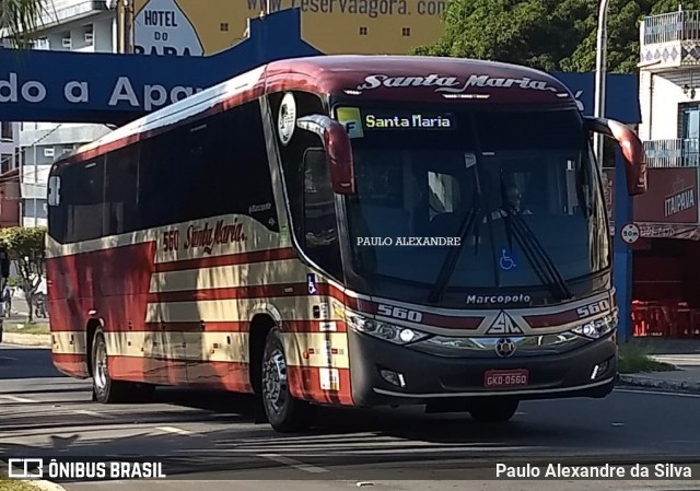 Santa Maria Fretamento e Turismo > Transportes Santa Maria(SP) 560 na cidade de Aparecida, São Paulo, Brasil, por Paulo Alexandre da Silva. Número da foto: #7138185.