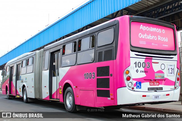 VB Transportes e Turismo 1003 na cidade de Campinas, São Paulo, Brasil, por Matheus Gabriel dos Santos. Número da foto: #7139306.
