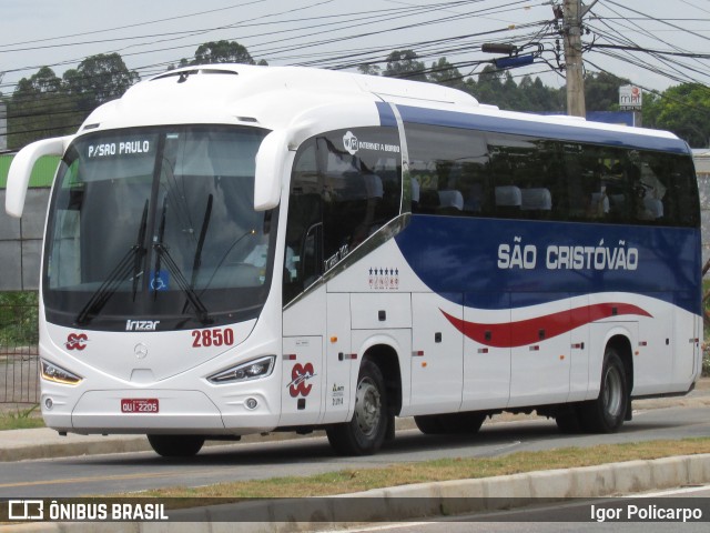 Viação São Cristóvão 2850 na cidade de Divinópolis, Minas Gerais, Brasil, por Igor Policarpo. Número da foto: #7137870.