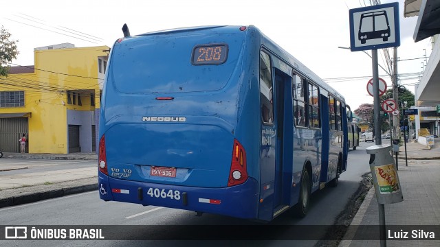 Viação Euclásio 40648 na cidade de Belo Horizonte, Minas Gerais, Brasil, por Luiz Silva. ID da foto: 7137366.